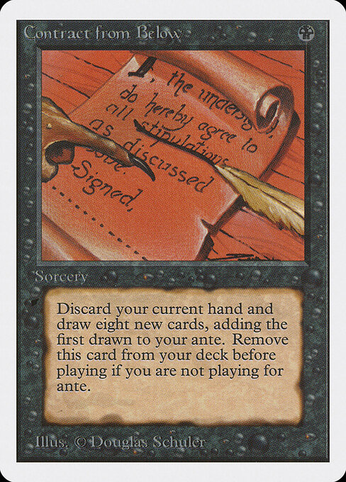 Contract from Below card art