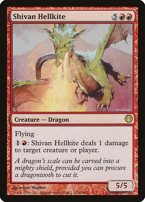 Shivan Hellkite card art