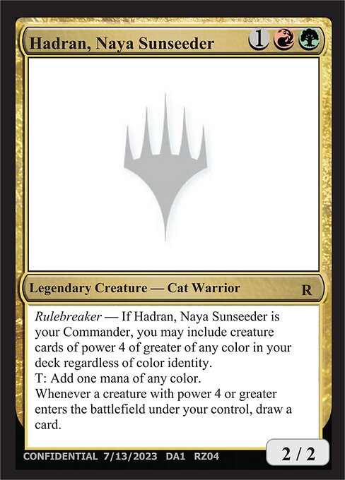 Hadran, Naya Sunseeder card art