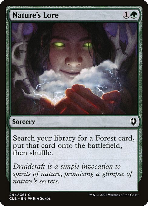Nature's Lore card art