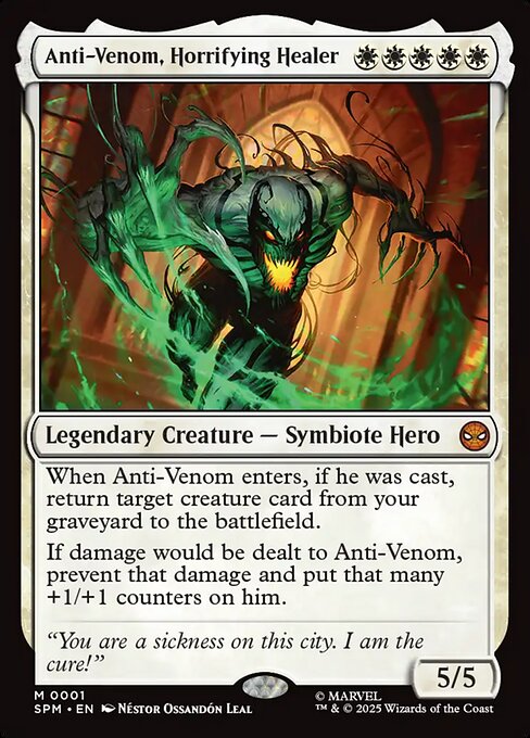 Anti-Venom, Horrifying Healer card art