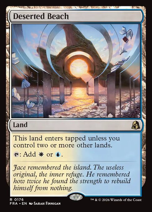 Deserted Beach card art