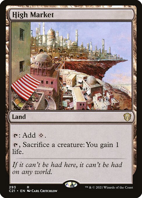 High Market card art