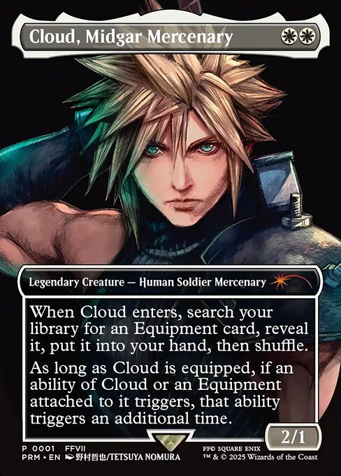 Cloud, Midgar Mercenary card art
