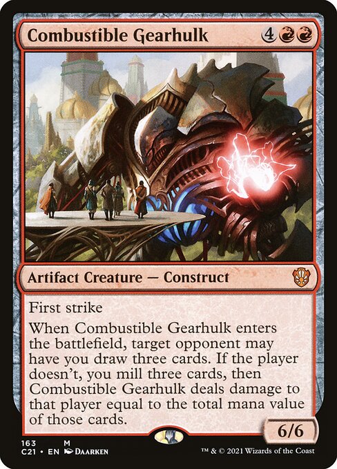 Combustible Gearhulk card art