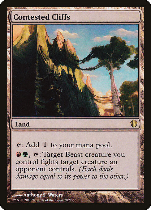 Contested Cliffs card art