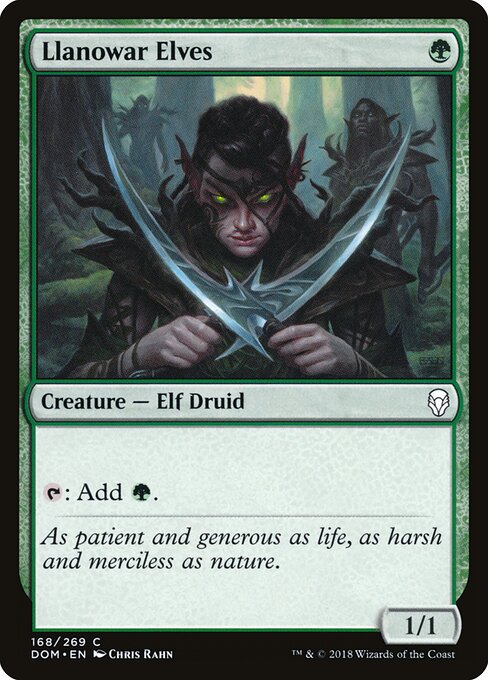 Llanowar Elves card art