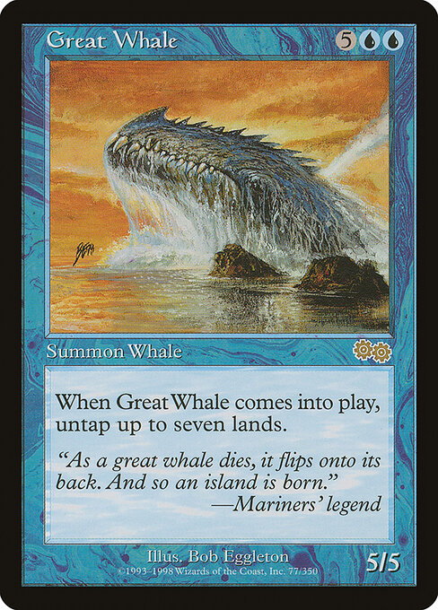 Great Whale card art
