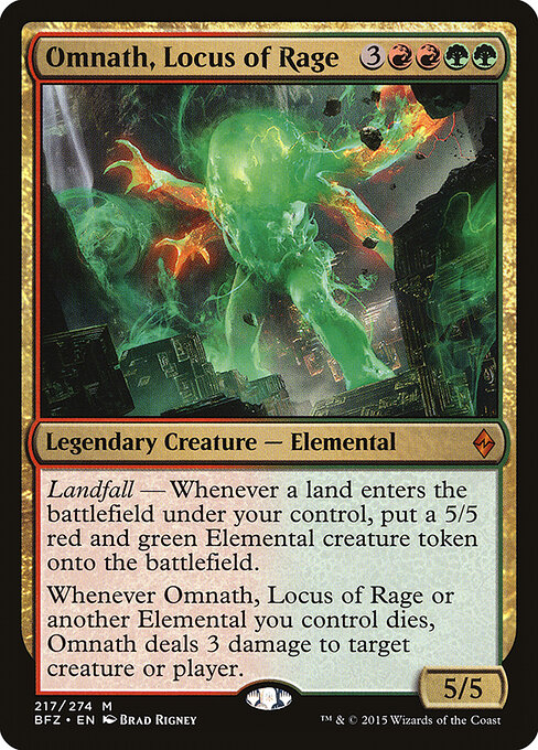 Omnath, Locus of Rage card art