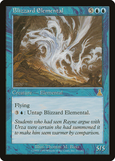 Blizzard Elemental card art