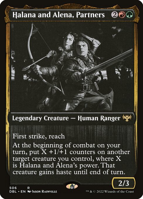 Halana and Alena, Partners card art