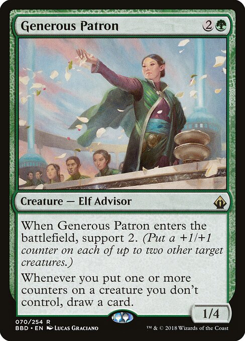 Generous Patron card art