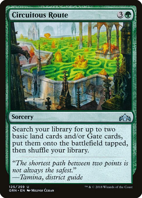 Circuitous Route card art