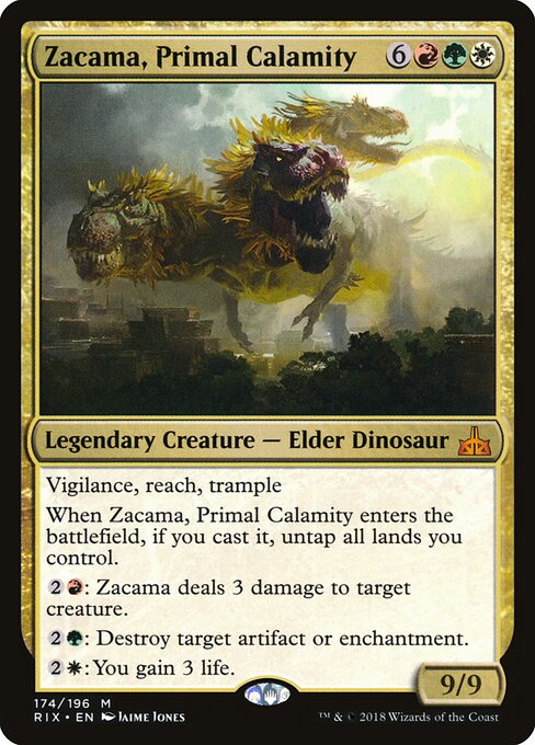 Zacama, Primal Calamity card art