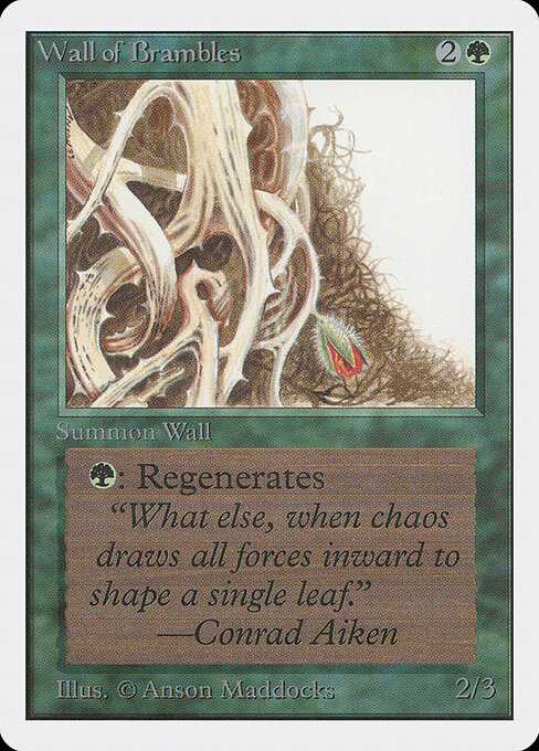 Wall of Brambles card art
