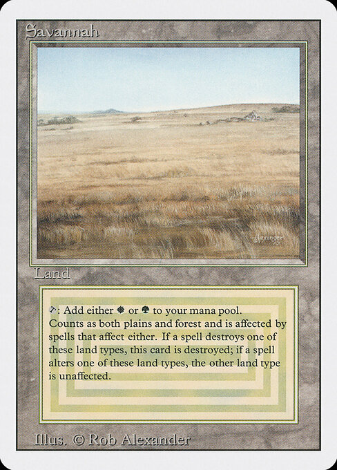 Savannah card art