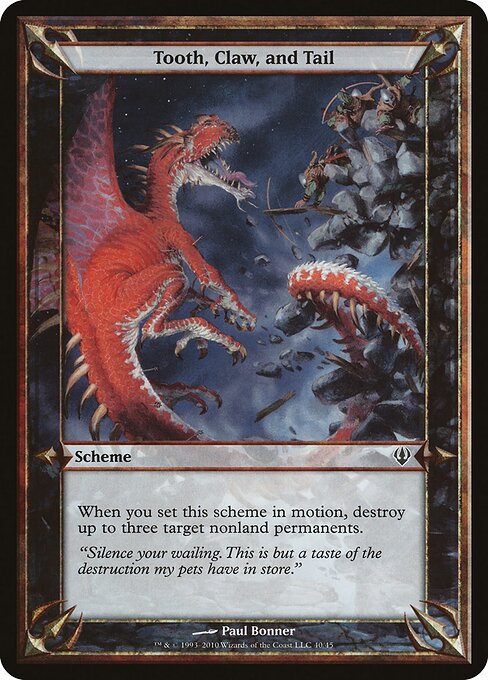 Tooth, Claw, and Tail (Archenemy) card art
