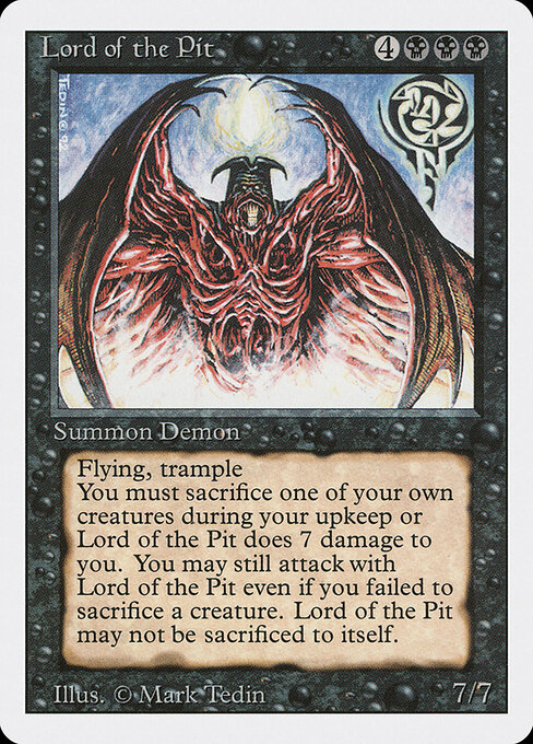 Lord of the Pit card art
