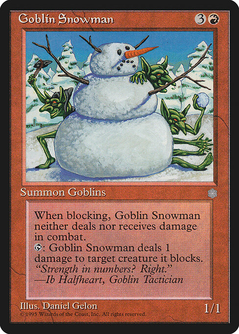 Goblin Snowman card art