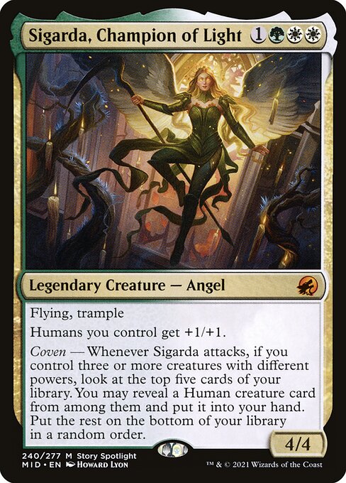 Sigarda, Champion of Light card art