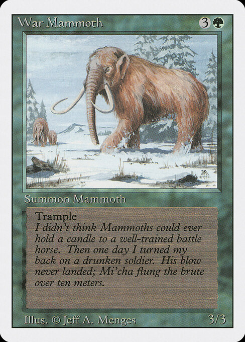 War Mammoth card art