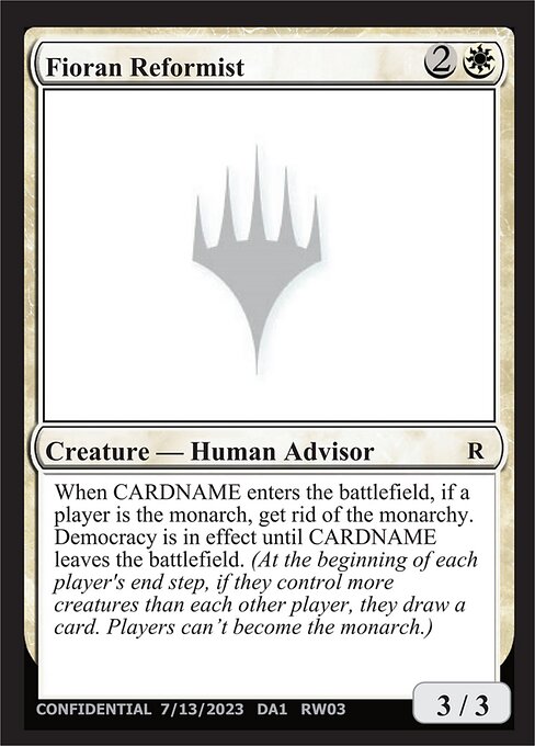 Fioran Reformist card art