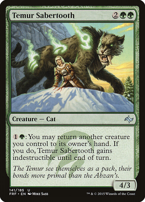 Temur Sabertooth card art