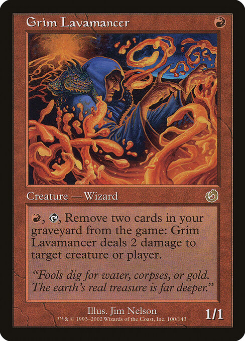 Grim Lavamancer card art