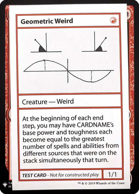 Geometric Weird card art