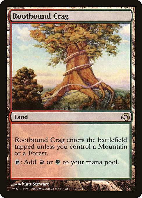 Rootbound Crag card art