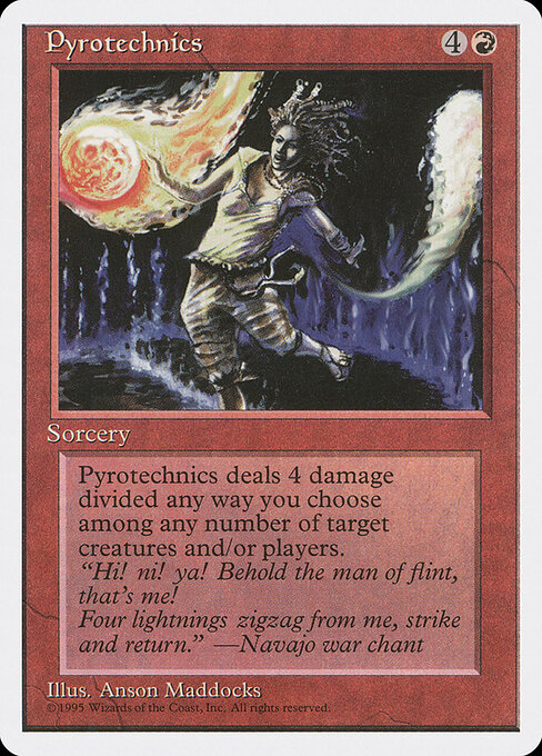 Pyrotechnics card art
