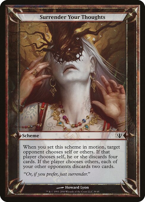 Surrender Your Thoughts (Archenemy) card art
