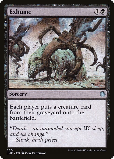Exhume card art