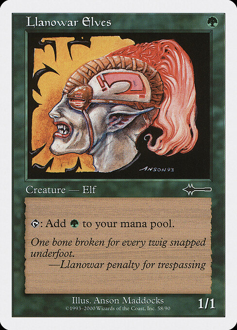 Llanowar Elves card art