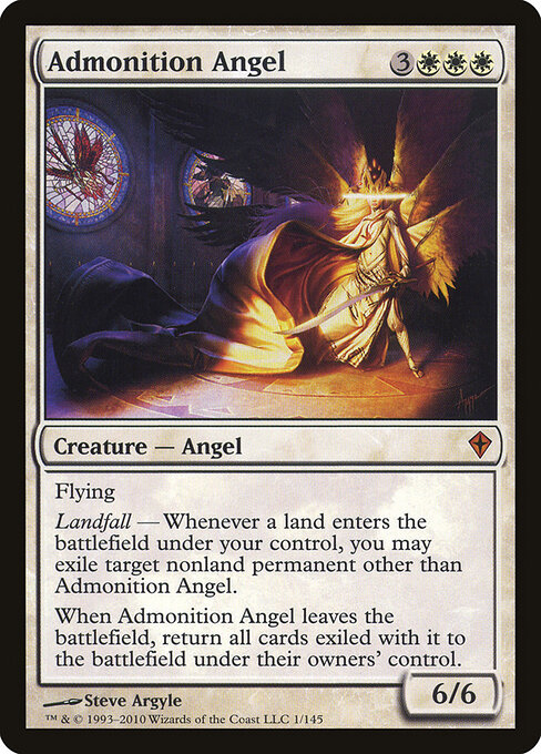 Admonition Angel card art
