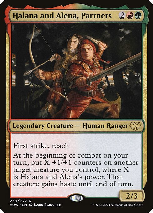 Halana and Alena, Partners card art