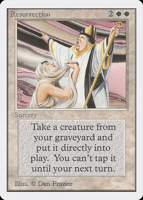 Resurrection card art