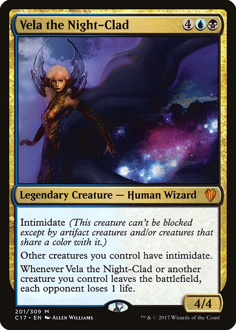 Vela the Night-Clad card art