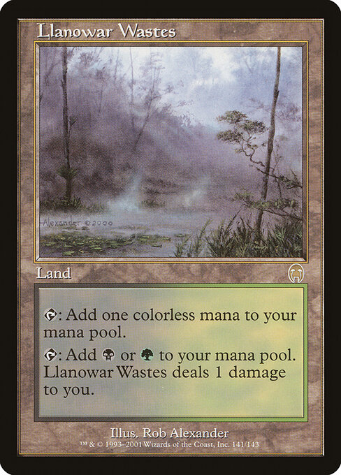 Llanowar Wastes card art