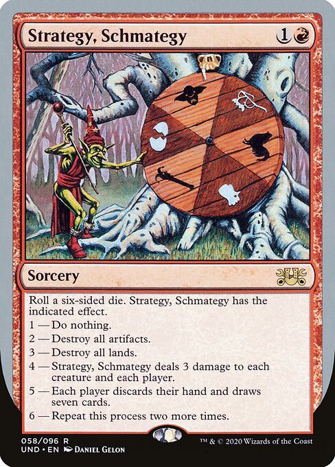 Strategy, Schmategy card art
