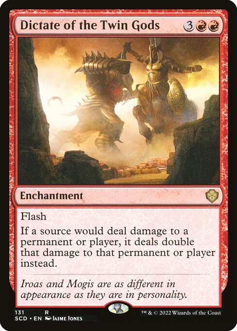Dictate of the Twin Gods card art