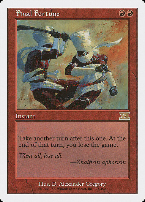 Final Fortune card art