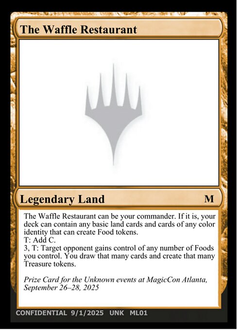 The Waffle Restaurant card art