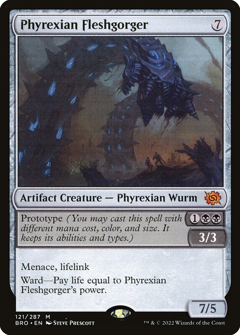 Phyrexian Fleshgorger card art