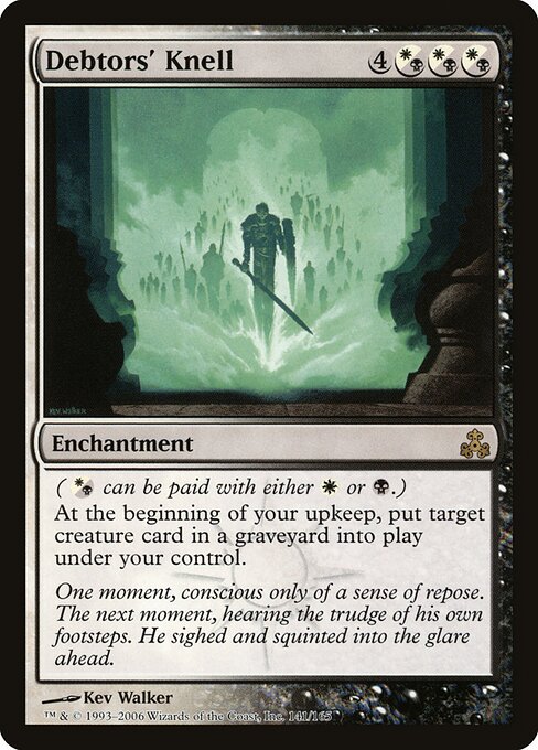 Debtors' Knell card art