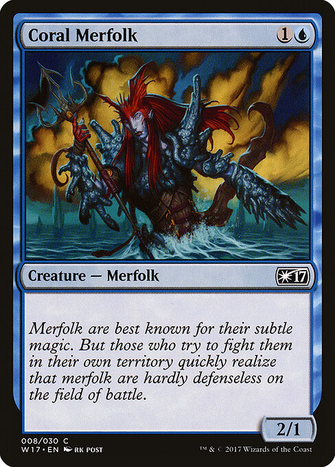 Coral Merfolk card art