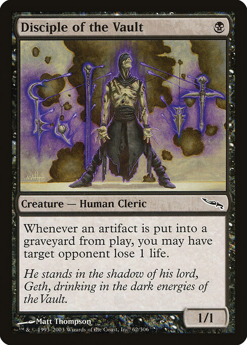 Disciple of the Vault card art