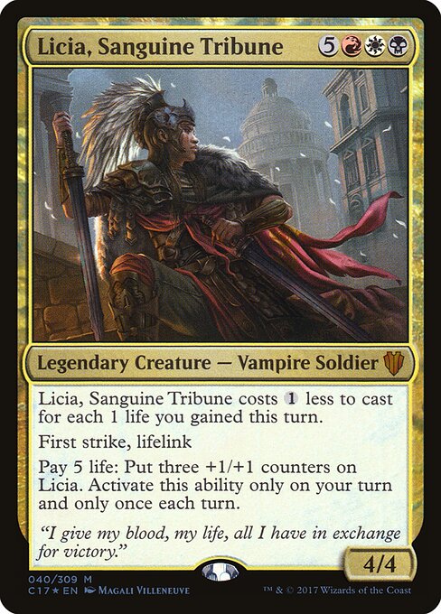 Licia, Sanguine Tribune card art