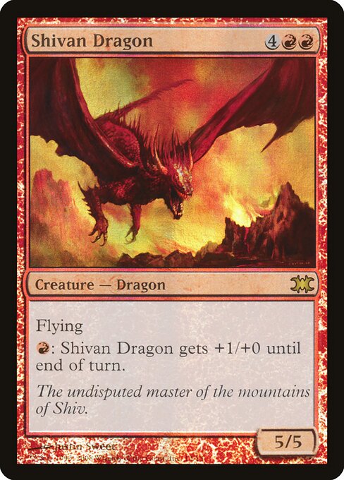 Shivan Dragon card art