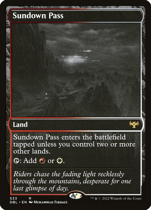 Sundown Pass card art
